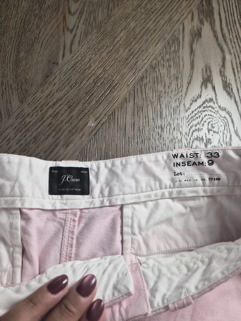 J. Crew Light Pink Men’s Hybrid Chino Shorts